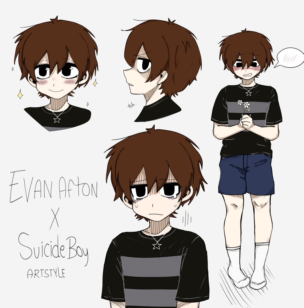 WillmikeCC's tweet photo. My Evan Afton in the style of the Suicide Boy because I like that manhwa :3 
Reuploaded bc twitter removed it too
#mikevan #aftoncest https://t.co/JDCZ9Z6Ryk