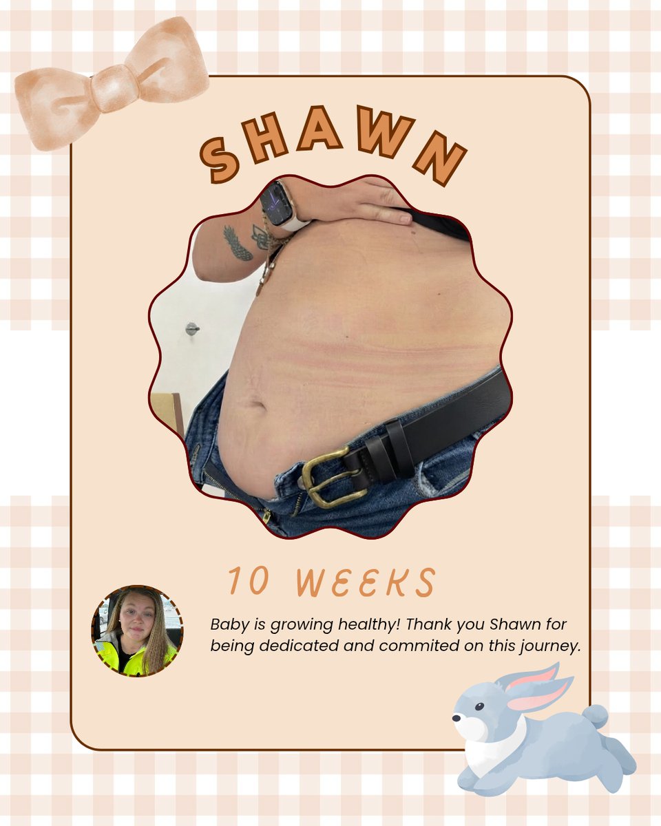 PatriotSurro's tweet photo. Shawn's baby bump update!💖🫄🏻
Baby is now the size of a strawberry at 10 weeks!🍓 

Shawn, you are doing an incredible job growing this little miracle. What an amazing gift you're giving to a family who has dreamed of this moment. 💛 You're amazing! https://t.co/wR1E8LKXLh