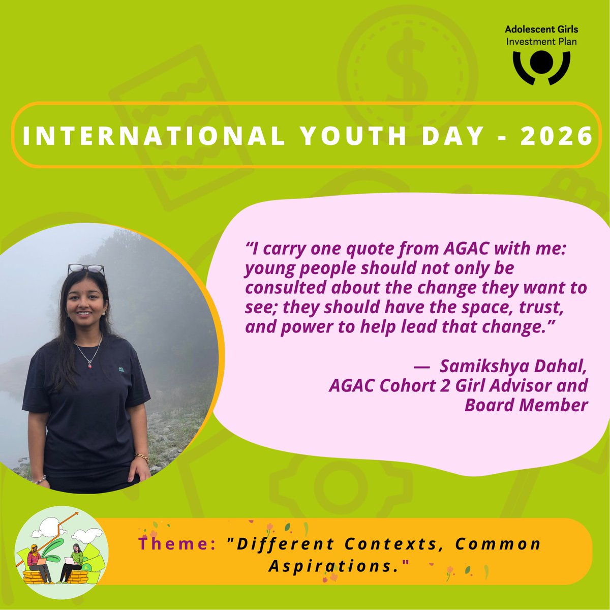 AdolescentPlan's tweet photo. For #InternationalYouthDay 2026, we’re celebrating the voices, journeys & leadership of young women from AGAC’s first & second cohorts. Hear how their experiences as Girl Advisors continue to shape the change they’re creating today. #IYD2026 #AGAC #GirlsRights #GirlLedChange https://t.co/UQxmVwPdRz