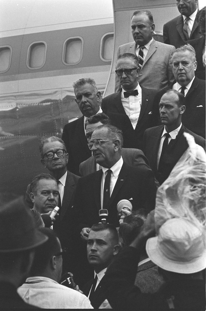 LBJLibrary's tweet photo. #OnThisDay: 61 years ago, #LBJ &amp; his staff visited #NewOrleans to assess the damage caused by #HurricaneBetsy. His daily diary describes the scene:

“Many of them had been sitting on top of their houses waiting for rescue squads to retrieve the families &amp; carry them to dry land." https://t.co/MJdFyV9YLm