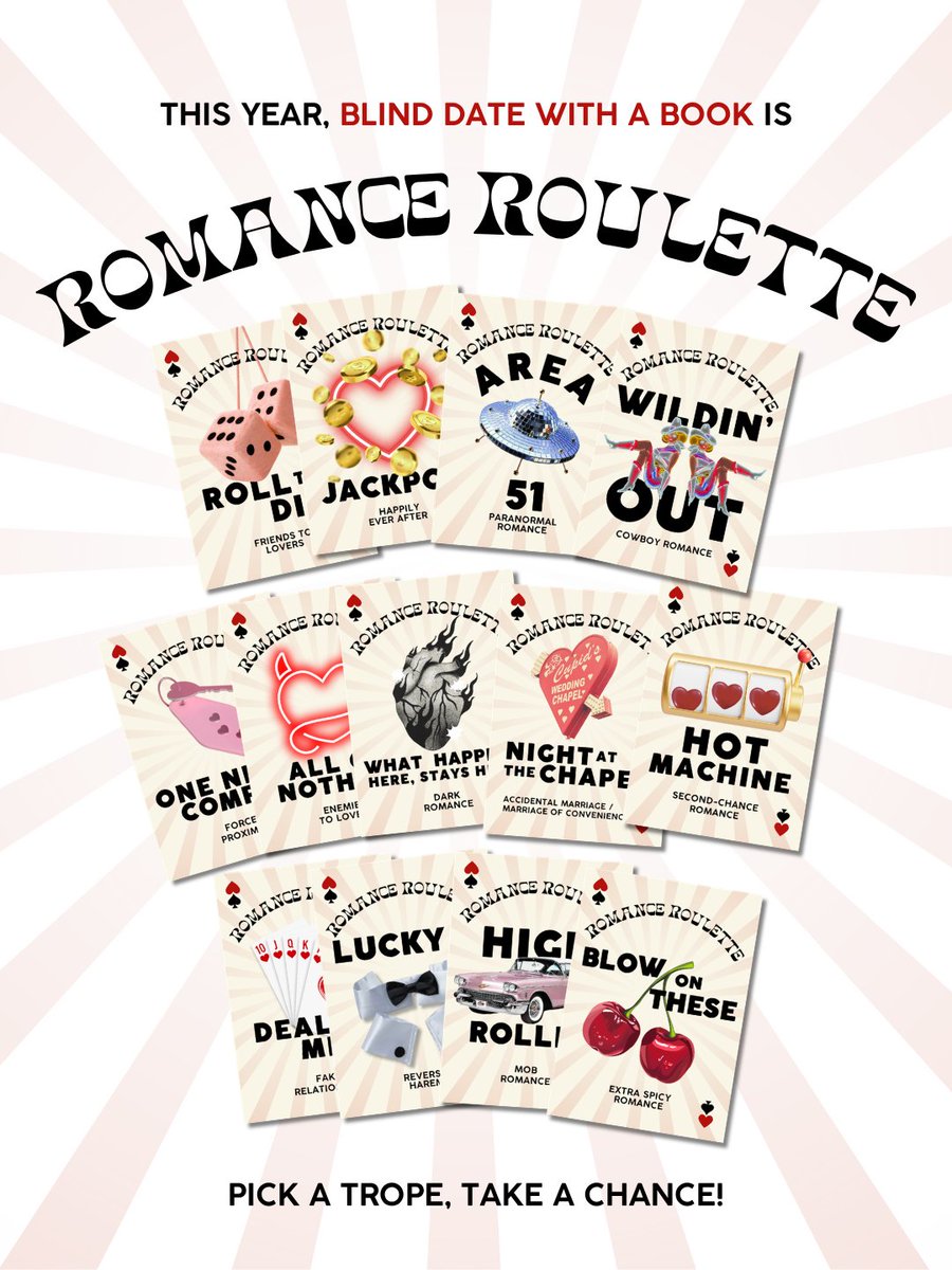 changinghands's tweet photo. Pick a trope, take a chance. This year, Blind Date with a Book is "Romance Roulette" at Changing Hands. https://t.co/OafLlW61KG