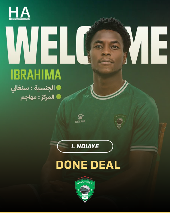 HA_FootballMana's tweet photo. Done Deal โ
Weโre proud to have successfully completed the transfer of our talented player, Ibrahima Ndiaye, to the ambitious Iraqi Stars League side Golan SC. ๐ธ๐ณ๐ฎ๐ถ๐ข
We wish all the best to him on this new chapter.
#HAFootballManagement #IraqStarsLeague https://t.co/qcCaVTnroT