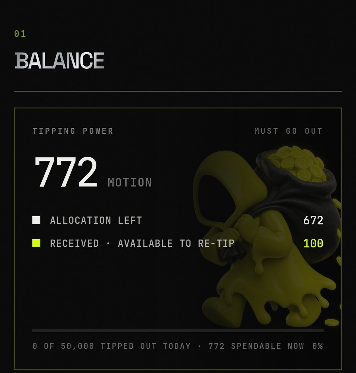 priznes's tweet photo. dari kemarin perasaan udah ngirim tip $MOTION @motiontip, tapi napa ya gak berkurang balancenya.

apa ane kena detect? 🗿

peraaaan gak brutal amat dah ada yg ngalami juga gak? @tipmotion https://t.co/3Mi0L2daoY