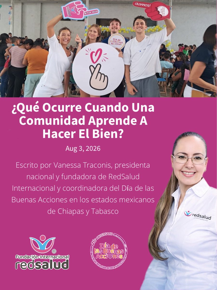 Red_SaludFranq's tweet photo. El Día de las Buenas Acciones nos ha demostrado que la solidaridad puede movilizar millones de personas y conectar comunidades más allá de las fronteras.

Pero el siguiente paso puede ser aún más poderoso: aprender juntos.

https://t.co/Z6ZEpT55zW https://t.co/NjGI7f6vWG