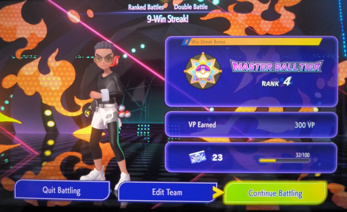 TJava58's tweet photo. 9(!!) win-streak to take me to Master ball again. The team inspiration is from @LenVGC. Amazing team that has a solution for most matchups. #pokemonchampions #vgc #pokemonㅤㅤㅤ https://t.co/sIJatiZGuX