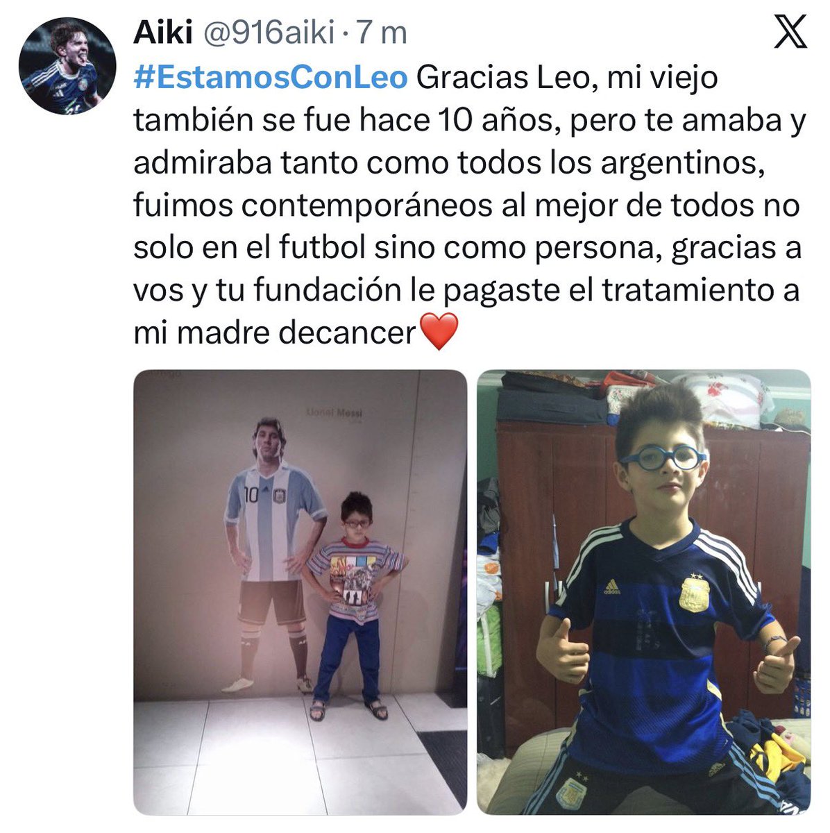 Messismo10's tweet photo. Ya valió la pena. #EstamosConLeo https://t.co/ZZ2SlPODIX