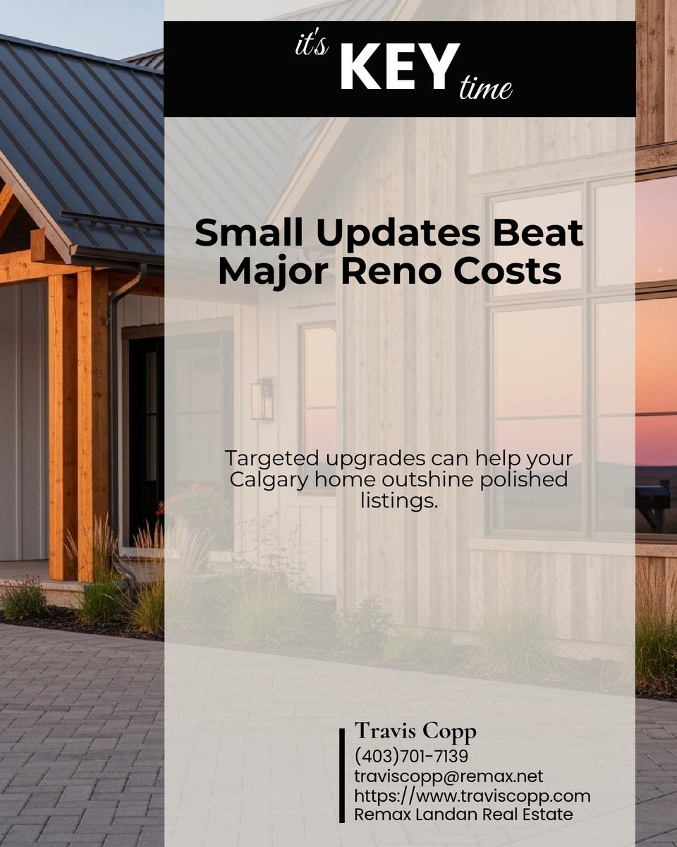CoppTravis's tweet photo. A few well-chosen updates can outshine major renovations when your Calgary home needs to compete with polished listings. Which upgrades have made the biggest impact for you? https://t.co/qCgP4w6anw
