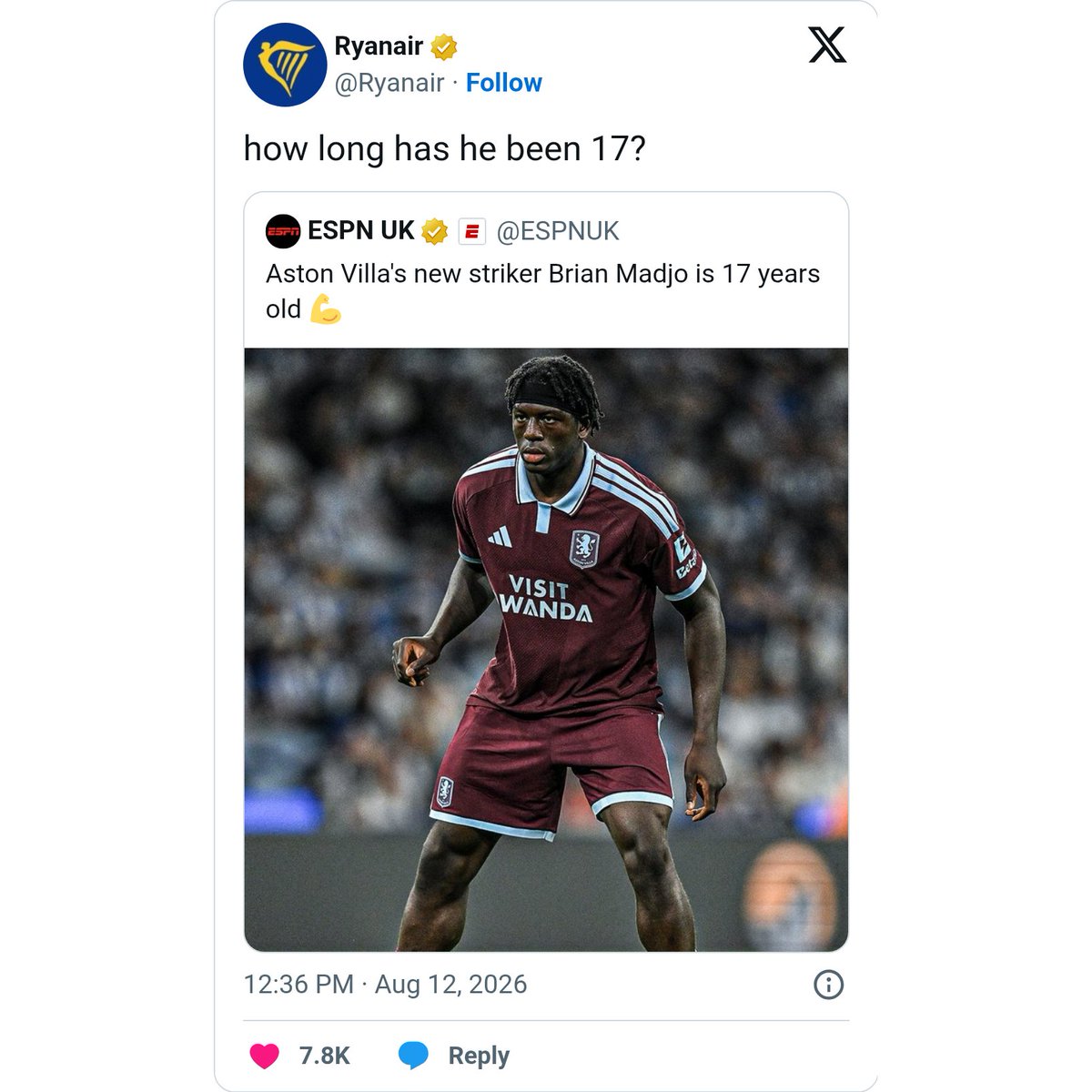EspoirsduFoot's tweet photo. 🤮 Je croyais que ce genre de commentaire raciste était réservé pour les bas du front sous mes posts. 

Mais visiblement, @Ryanair semble trouver ça normal de parler ainsi d'un jeune de 17 ans ... https://t.co/Gf0WBPSOnz