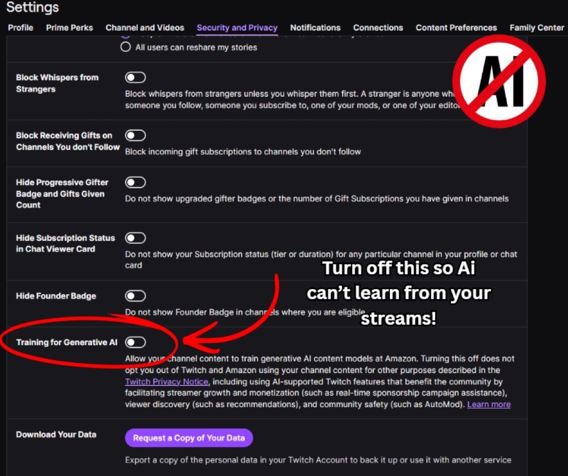 xee_xeevr's tweet photo. This is on by default, if you stream check you Twitch settings https://t.co/oXCQrMIg2h
