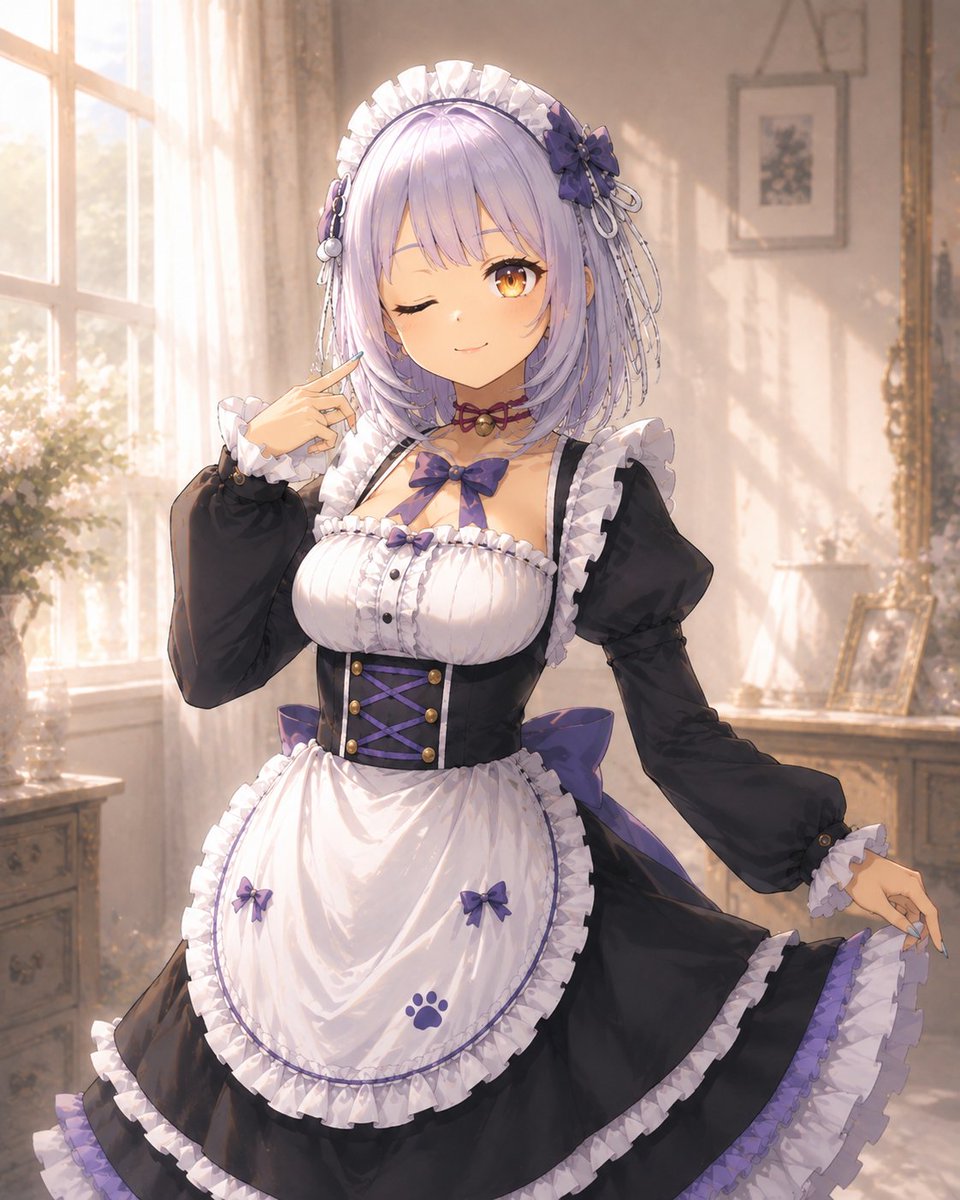 tanmao343's tweet photo. おはよー！！
まおみんメイドになってみたよ( ´艸｀)

今日どこかの時間で配信しようと思ってるよ♡
 #全員メイド執事化計画 https://t.co/bz101OakRW