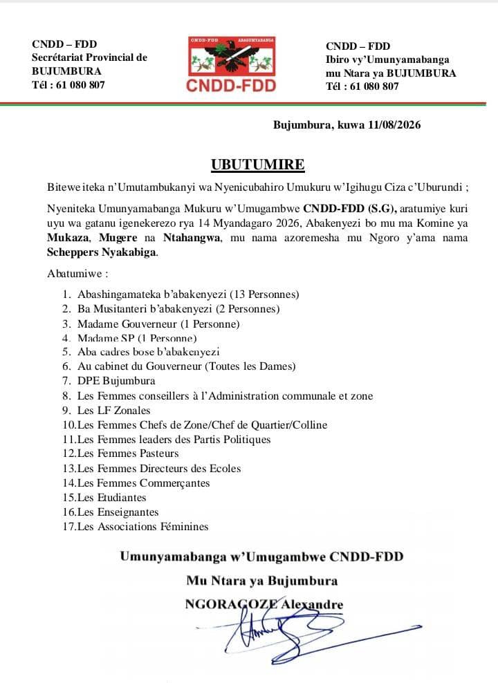ErnestBara75262's tweet photo. #Burundi:
Nta terambere ryobaho Umukenyezi atabigezemwo uruhara
#Intumwa #Ikiriho https://t.co/G6IU0dcmTH