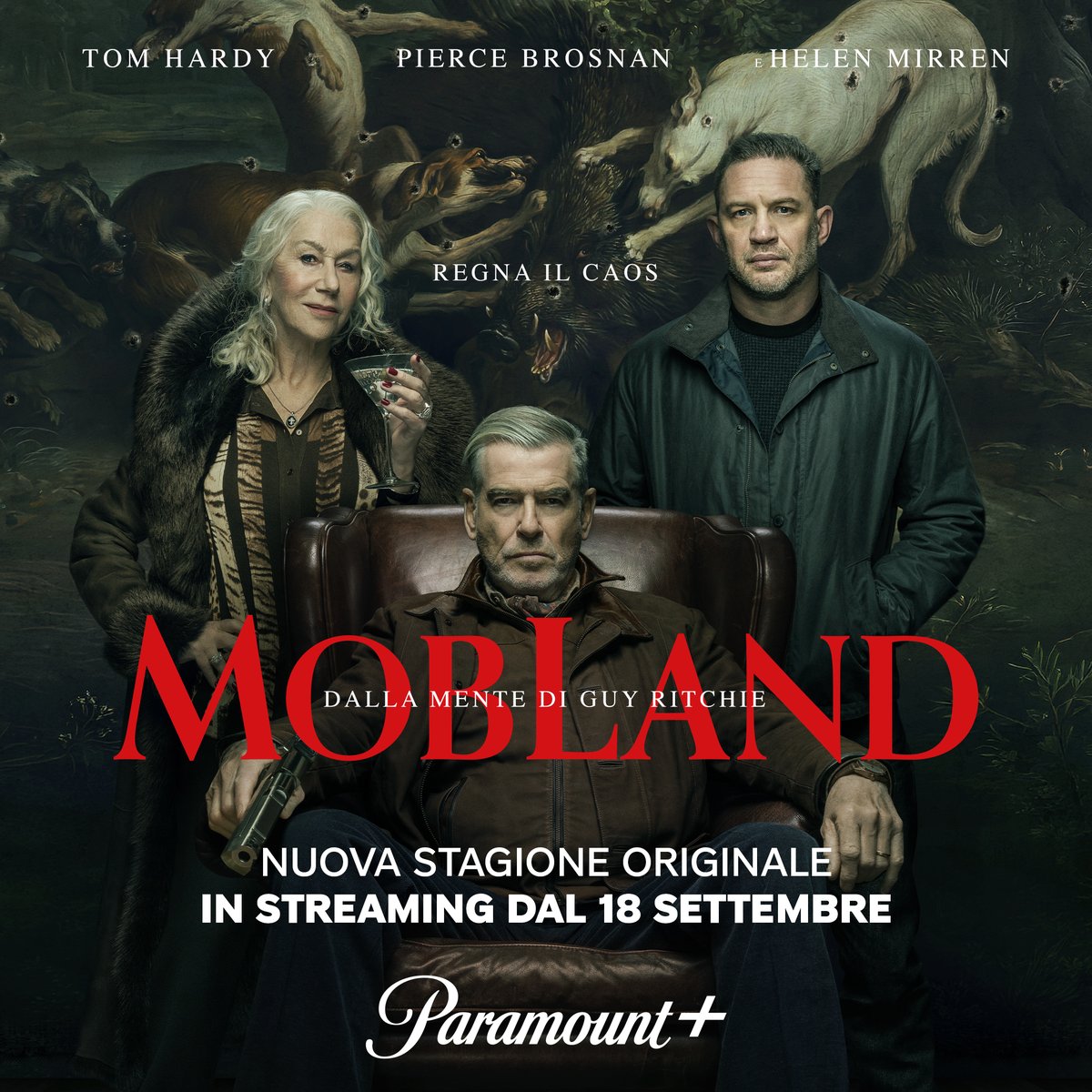 ParamountPlusIT's tweet photo. La famiglia più spietata di Londra si prepara a scatenare di nuovo il caos 🔥#MobLand torna il 18 settembre con la seconda stagione, solo su Paramount+ https://t.co/oMv3BR44f2
