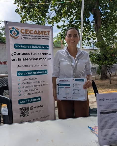 CECAMETTab's tweet photo. Por segundo día consecutivo, instalamos un Módulo Itinerante en las Jornadas de Paz, realizadas en el Parque “El Jícaro” de la colonia Nva. Villahermosa.
Durante la jornada de hoy 12 de agosto, acercamos a las y los asistentes información sobre nuestros servicios gratuitos. https://t.co/2MP5bM7ZOG