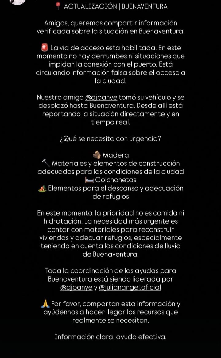 jessboada_'s tweet photo. ¡URGENTE!🚨🚨🚨🚨🚨 INFORMACIÓN IMPORTANTE DE BUENAVENTURA https://t.co/8J2M0A5Kri