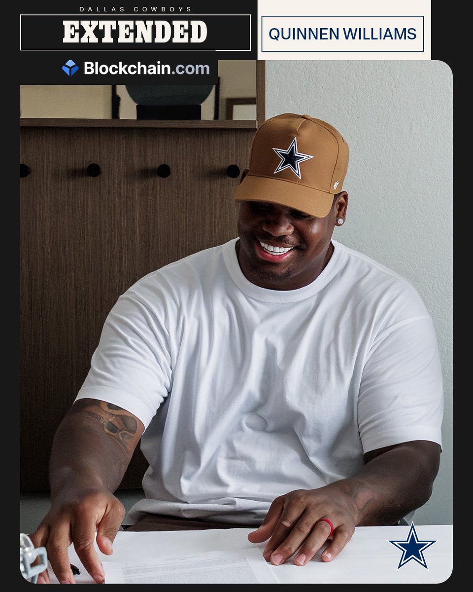 dallascowboys's tweet photo. Q signed the dotted line ✍️

#DallasCowboys | @blockchain https://t.co/3JecSD0dsb