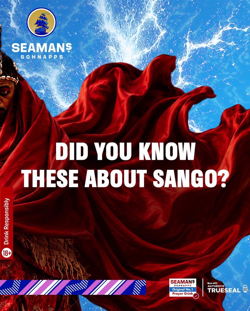 SeamansSchnapps's tweet photo. Some stories are too powerful to be forgotten. From kings to rituals, every detail of Sango’s story carries a piece of Yoruba heritage.

How much did you know before this?

#WorldSangoFestival #SeamansSchnapps #SangoFestival #YorubaHeritage #TheNo1PrayerDrink https://t.co/TUW3YZKuxU