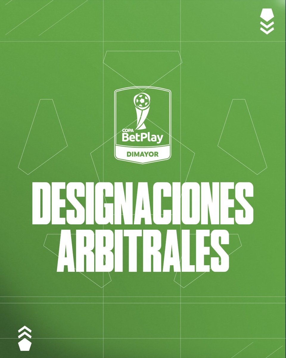 Dimayor's tweet photo. ⚽ ¡Ya están las designaciones arbitrales de los 𝐎𝐜𝐭𝐚𝐯𝐨𝐬 𝐝𝐞 𝐅𝐢𝐧𝐚𝐥 - 𝐈𝐝𝐚 de la #CopaBetPlayDIMAYOR 2026!

👉 https://t.co/jH5aq8ngok

#LaCasaDeTodos https://t.co/48tKIstuUZ