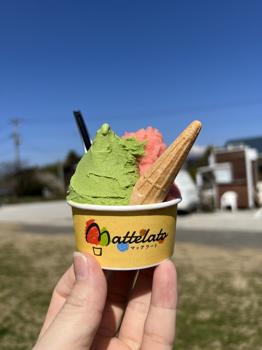 mattelato's tweet photo. 8月毎日営業11:00〜16:00
佐渡島のジェラート屋マッテラート

隣はレストラン・デビンコへんじんもっこ
🥓

ドライブ休憩にぜひお立ち寄り下さい🍨 https://t.co/mSCqTRs8Ht