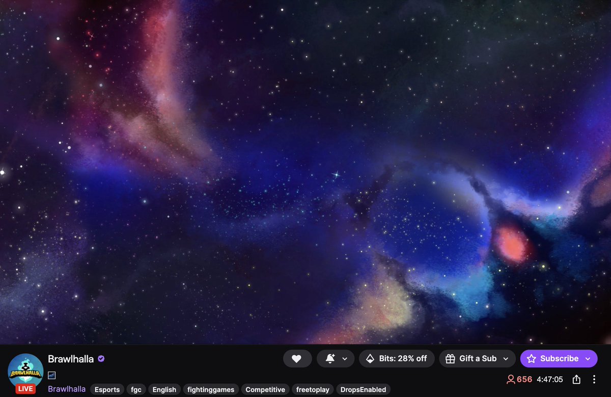 TheBrawlCentral's tweet photo. 🚨BREAKING🚨
Brawlhalla has gone live with a mysterious live stream. Are we getting a new space-themed legend? 
#Brawlhalla #BHEsports https://t.co/7SEGELfJrU