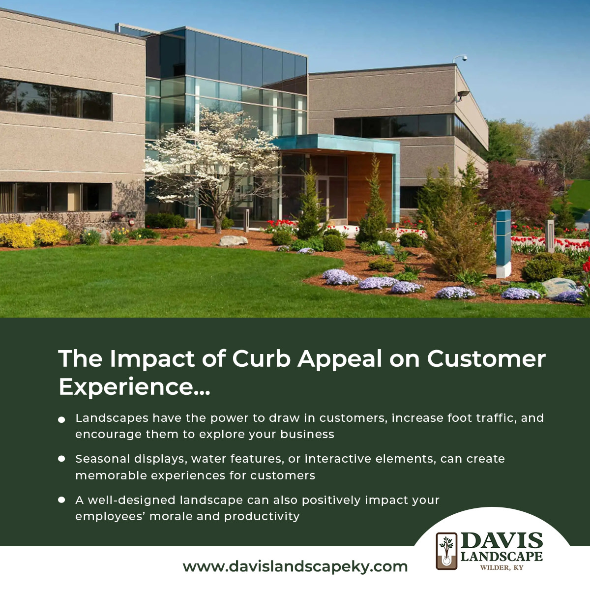 LandscapeDavis's tweet photo. The Impact of Curb Appeal on Customer Experience...
LEARN MORE... https://t.co/KcPCeT8gjj
#landscaping #hardscapes #walkways #pavers #concrete #drainage #homeimprovement #homeandgarden #patios #cincinnati #nky #northernkentucky https://t.co/L9gwiTkH9b