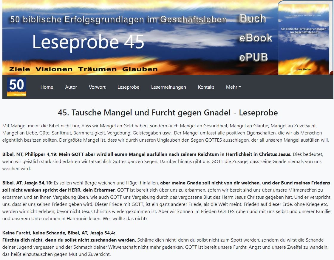 ARCHITEKTENHAUS's tweet photo. #Leseprobe #Buch #eBook 50 #Erfolgsgrundlagen Kapitel 45. #Tausche #Mangel und #Furcht gegen #Gnade: https://t.co/5chYFObT8z https://t.co/UTX7sK08PY