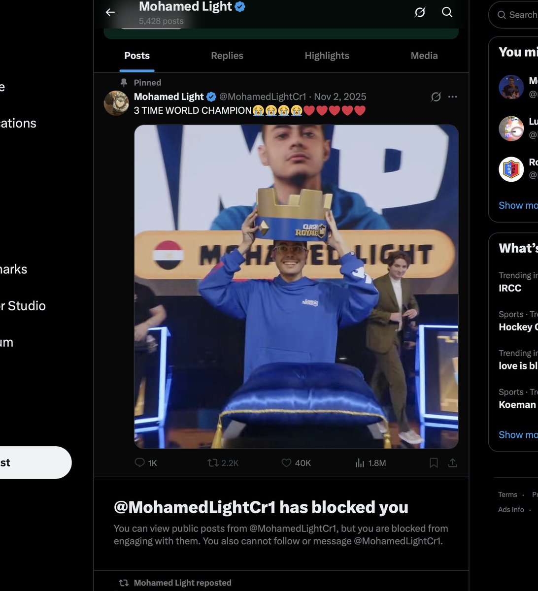 Nado96007's tweet photo. @BossCR I just logged on twitter after a week look whos blocking people for speaking out on his disgusting acts https://t.co/XiTg06C2Io