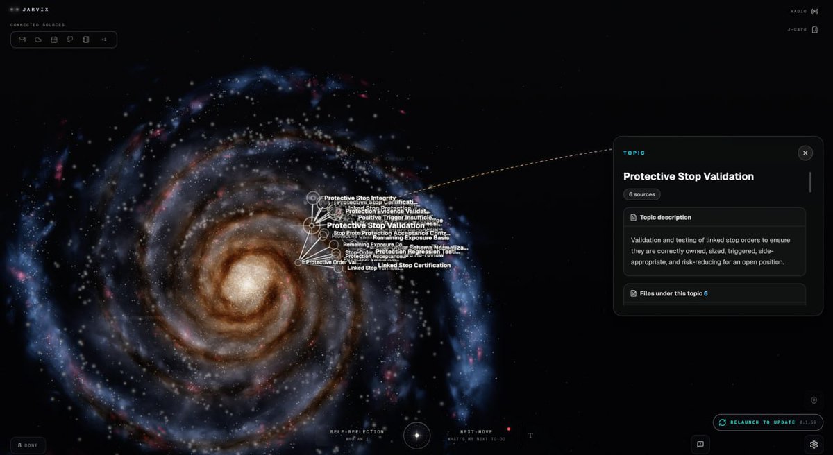 aliscodes's tweet photo. most people i know run three or four ai tools at once now.

claude code in one window, codex in another, something else for research. you re-explain who you are and what you're working on to every single one of them.

@Jarvixdotlive is built for exactly that. #JarvixOS

it carries your context across the agents you already use, so you stop starting over.

the part i didn't expect is that you get at it by talking. it sits on your desktop, you ask out loud what you worked on last week, and it goes and looks, at your task history, at files in your workspace.

then it opens the file for you. no digging through folders trying to remember what you named the thing.

https://t.co/8F5JWXk3Gx