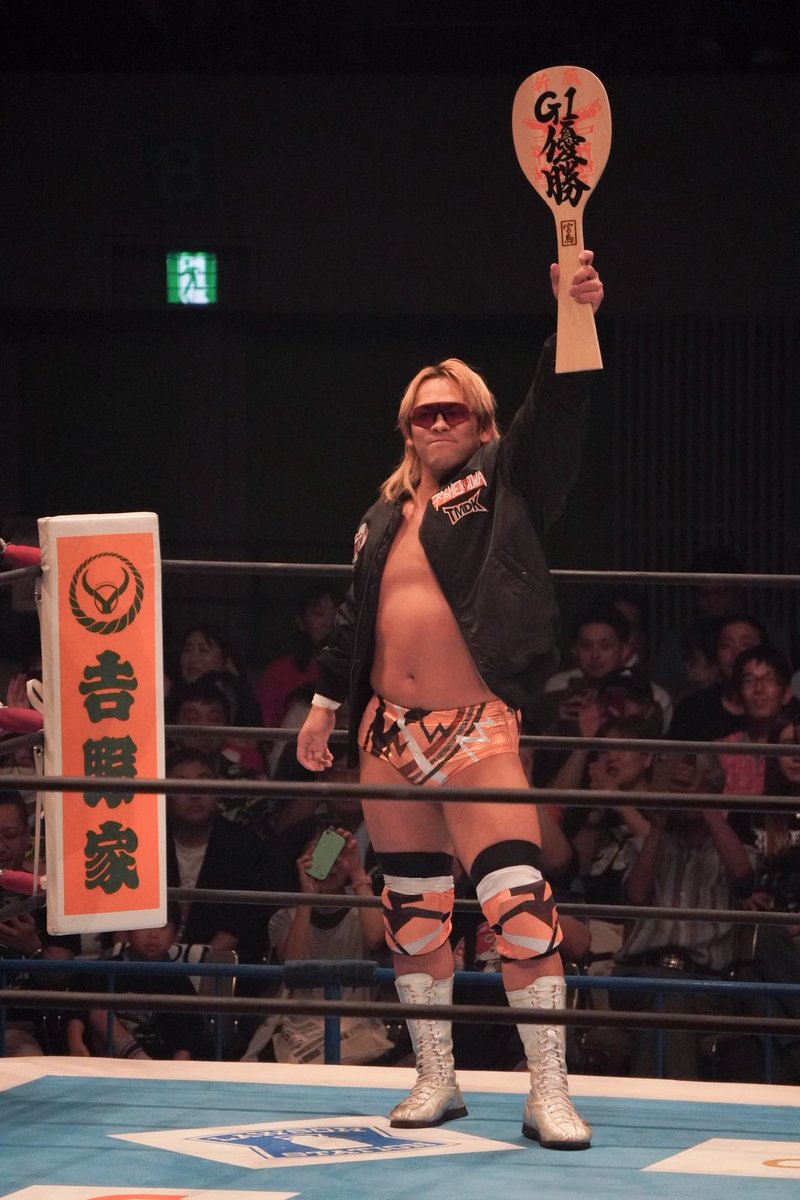 Tan0217Ren's tweet photo. ㊗️決勝トーナメント進出🎊

#大岩陵平 #TMDK #njpw
2026.8.1 広島サンプラザホール https://t.co/DwBiNWlwR2
