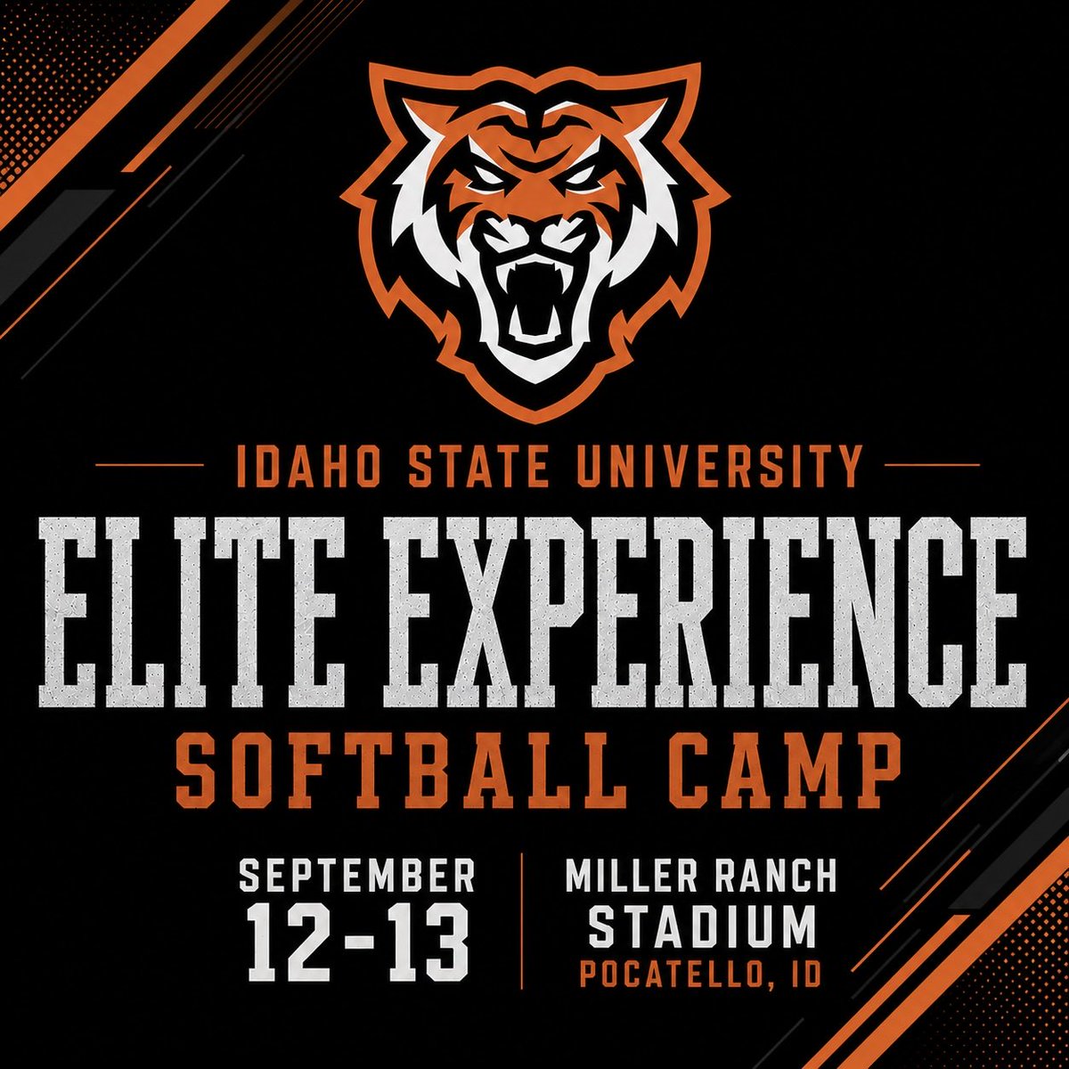 IdahoStateSB's tweet photo. 🥎 Reserve your spot today for our upcoming Elite Experience Camp September 12-13! 

🔗 Register at https://t.co/MjGGrdM97W

#RoarBengalsRoar https://t.co/XmhT5y8mZE
