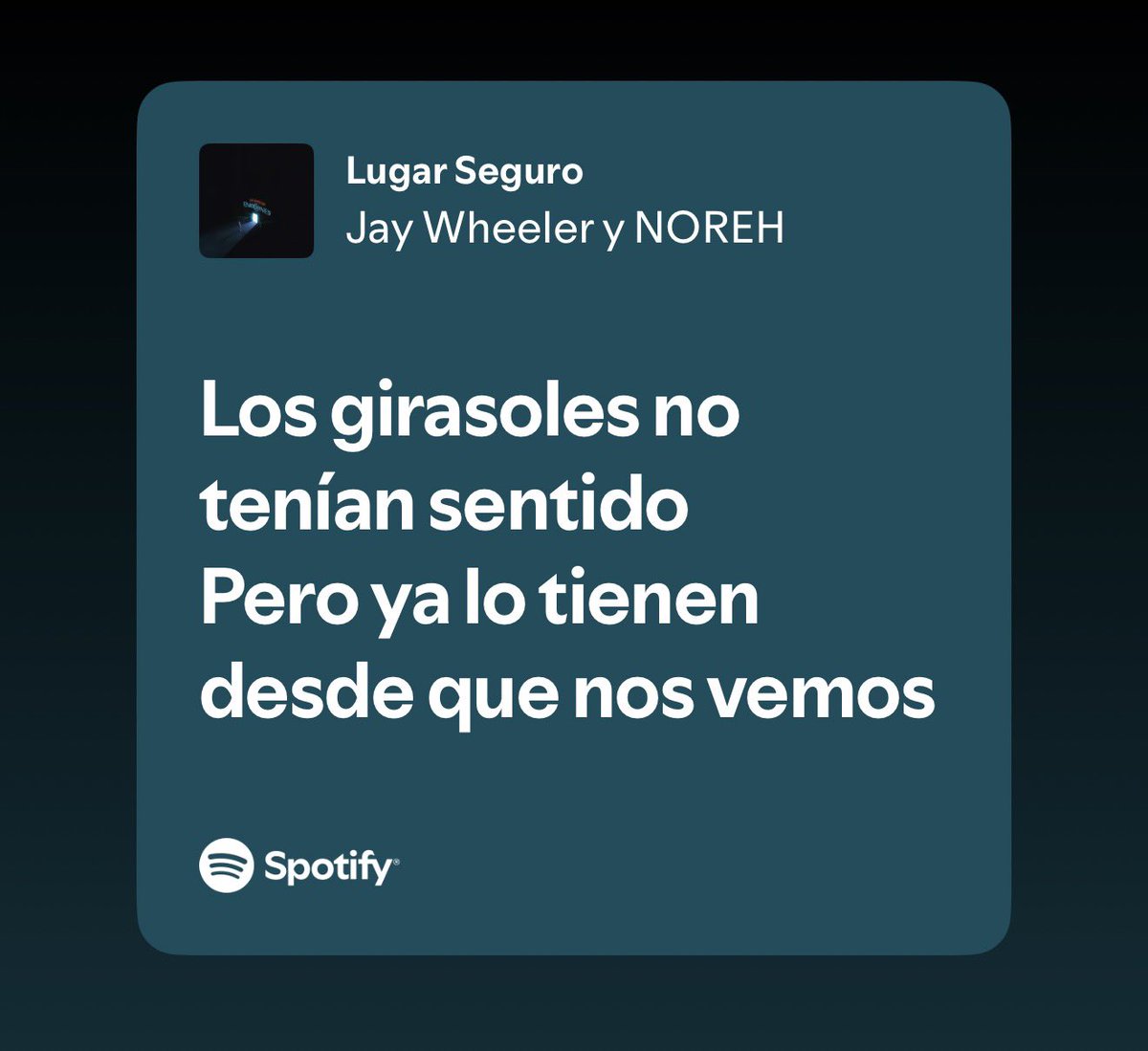 Sarahh_srz's tweet photo. La canción perfecta que me pueden dedicar https://t.co/USGJHpmFu0