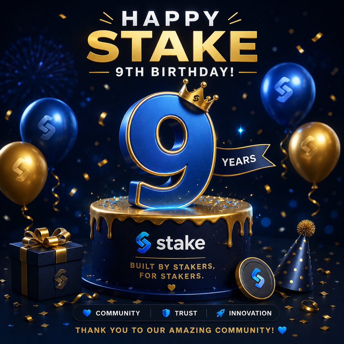 CebongAer12's tweet photo. @Stake Happy 9th anniversary @Stake 🎉🎉

Stake : Bahlil421 https://t.co/PrUJZm9MRW