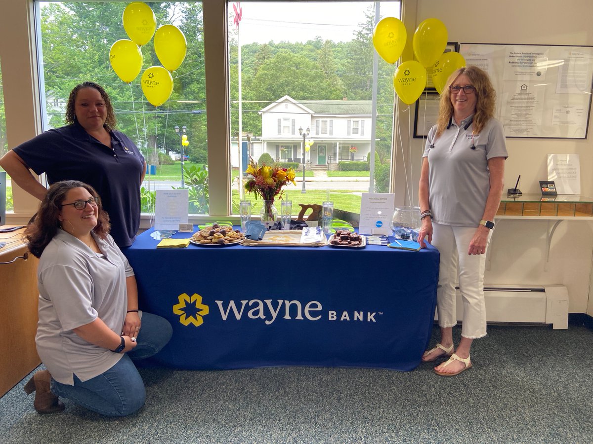 WayneBank1871's tweet photo. A great day with even greater company!  Our Roxbury team loved seeing so many customers at last week's Customer Appreciation Event. Thank you to everyone who stopped by and helped make the day such a success! https://t.co/BaCklJrnhU
