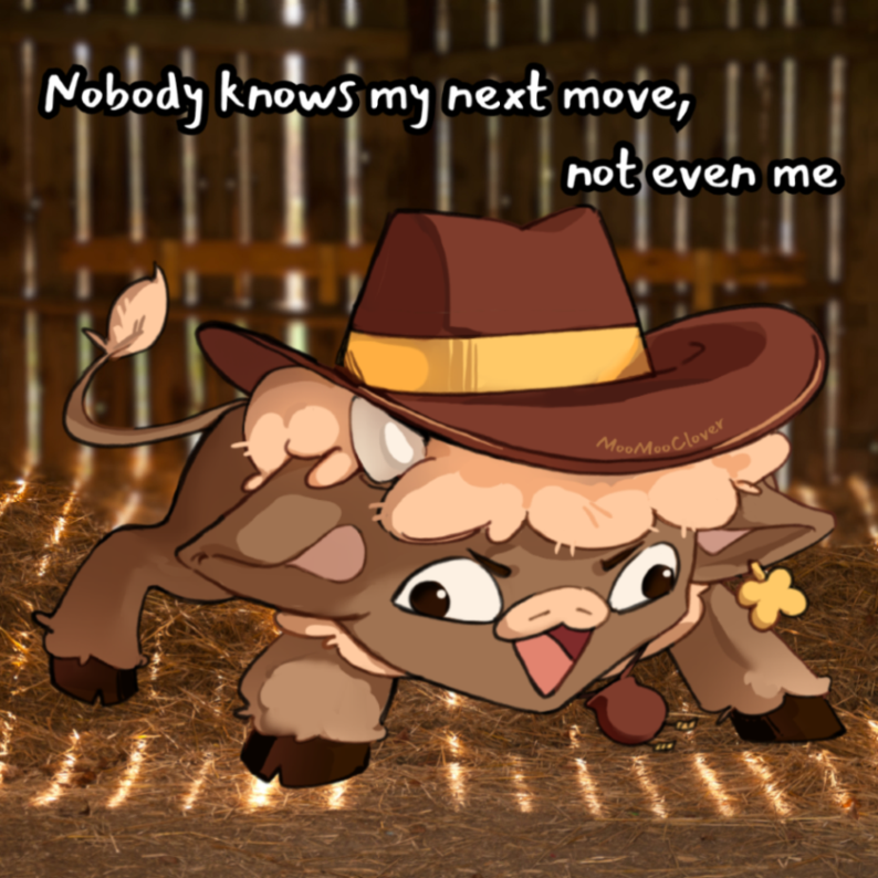 MooMooClover's tweet photo. never let em know your next move https://t.co/wTvwSOcJEl