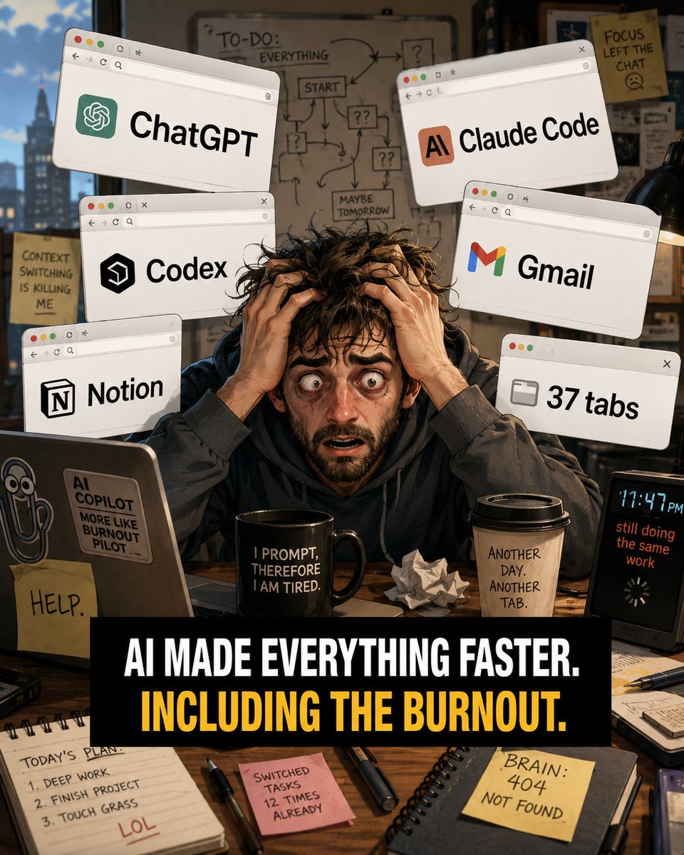AhmetYa57170047's tweet photo. #JarvixOS noticed I've spun up Agent Team Mode three times for the same deliverable with different framings

I was procrastinating with AI https://t.co/7FNgVUHkoo