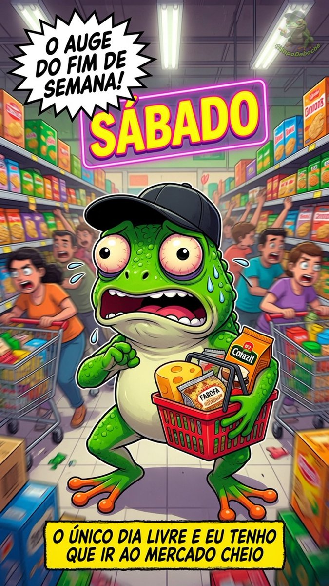 SapoDeboche's tweet photo. Nada como aproveitar o fim de semana pegando a maior fila do mercado! 🛒 https://t.co/XceksMlfN9