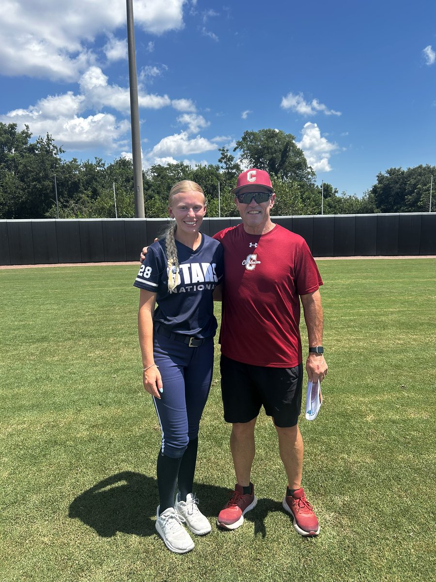 jorgiaroeth's tweet photo. I had a great time @CofCSoftball camp today! Thank you so much @MaggieMrowka @SidwellRob @coachcrawford4 &amp; @RachelWarrens! I appreciate all the feedback and campus is so beautiful!! @MustangsGleason https://t.co/Wc4YQc6bpy