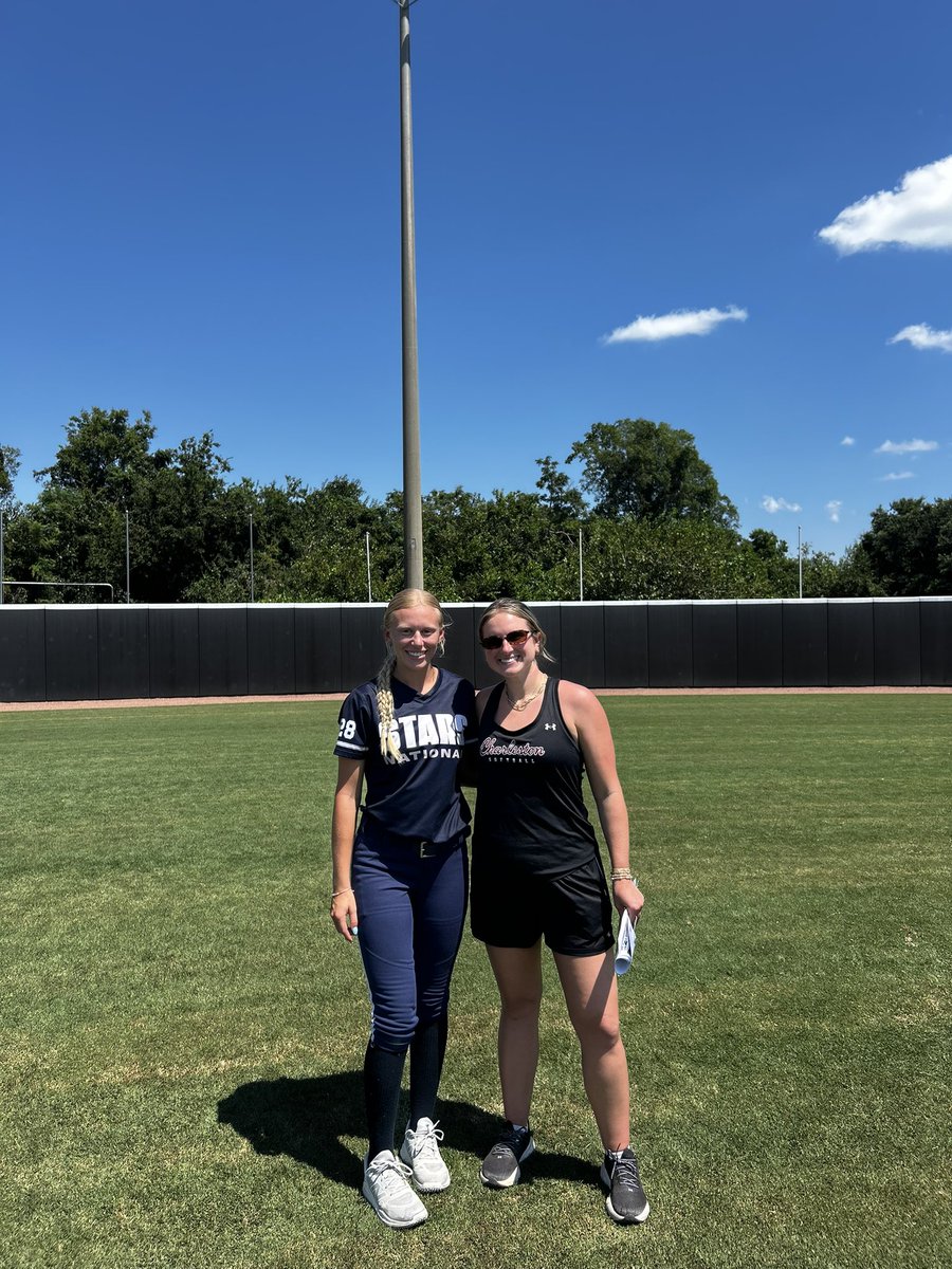 jorgiaroeth's tweet photo. I had a great time @CofCSoftball camp today! Thank you so much @MaggieMrowka @SidwellRob @coachcrawford4 &amp; @RachelWarrens! I appreciate all the feedback and campus is so beautiful!! @MustangsGleason https://t.co/Wc4YQc6bpy