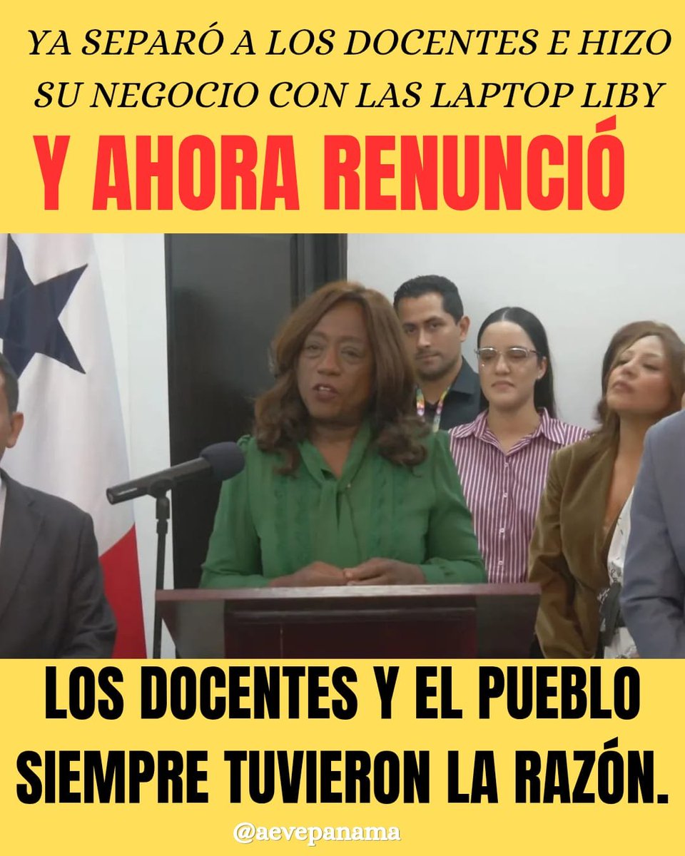 aeve_panama's tweet photo. Lucy Molinar renunció dejando a la educación en un caos absoluto: 298 docentes separados arbitrariamente y contrataciones opacas.
El tiempo nos dio la razón. Exigimos justicia, restitución inmediata y reparación a las familias afectadas.
¡La dignidad docente prevalece! https://t.co/bO7Rtk9vv3