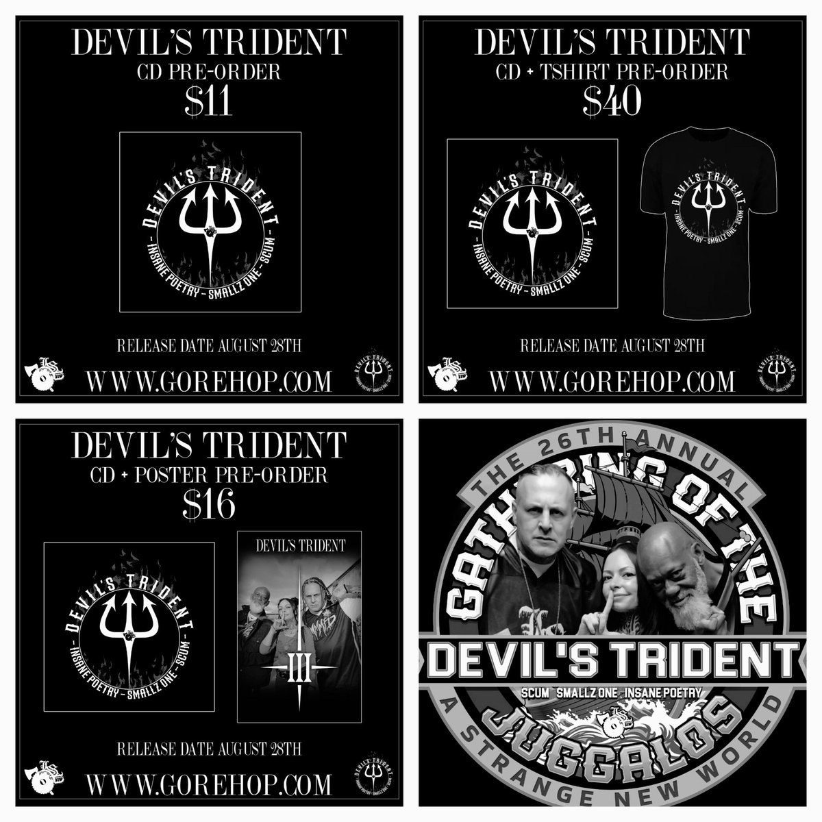 SCUMLSP's tweet photo. For those of you unable to attend this years GOTJ, get your copy of the new album n catch our live debut we will be making some of it available for our LSP family worldwide a week after. Meanwhile you can enjoy Devil's Trident music on all digital platforms starting next Friday! https://t.co/TJdL8HzhMZ