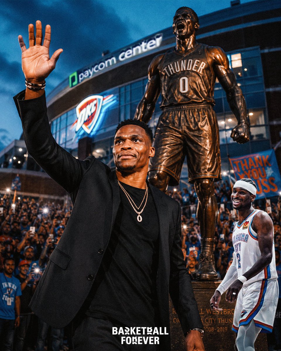 bballforever_'s tweet photo. Kendrick Perkins says that Russell Westbrook should have his jersey retired AND receive a statue in Oklahoma 🎖️

"Not only should he have his jersey retired in Oklahoma City, but he should have a statue out there as well. Because after SGA, Russ, in my eyes, is the 2nd-greatest Thunder of all time."

(via ESPN)