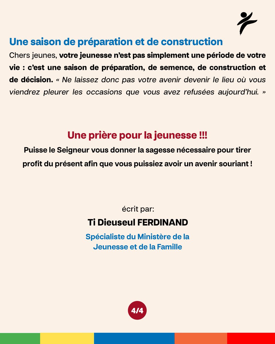 CompassionHT's tweet photo. 🌱 Ta jeunesse est précieuse. Ne la gaspille pas. 

✨ Prépare ton demain en tirant pleinement profit d’aujourd’hui !

Joyeuse Journée Internationale de la Jeunesse à toute la jeunesse ! 💙

#JournéeInternationaleDeLaJeunesse #Jeunesse #CompassionHaïti #compassion #compassionht https://t.co/Hu3YQ9RXfb