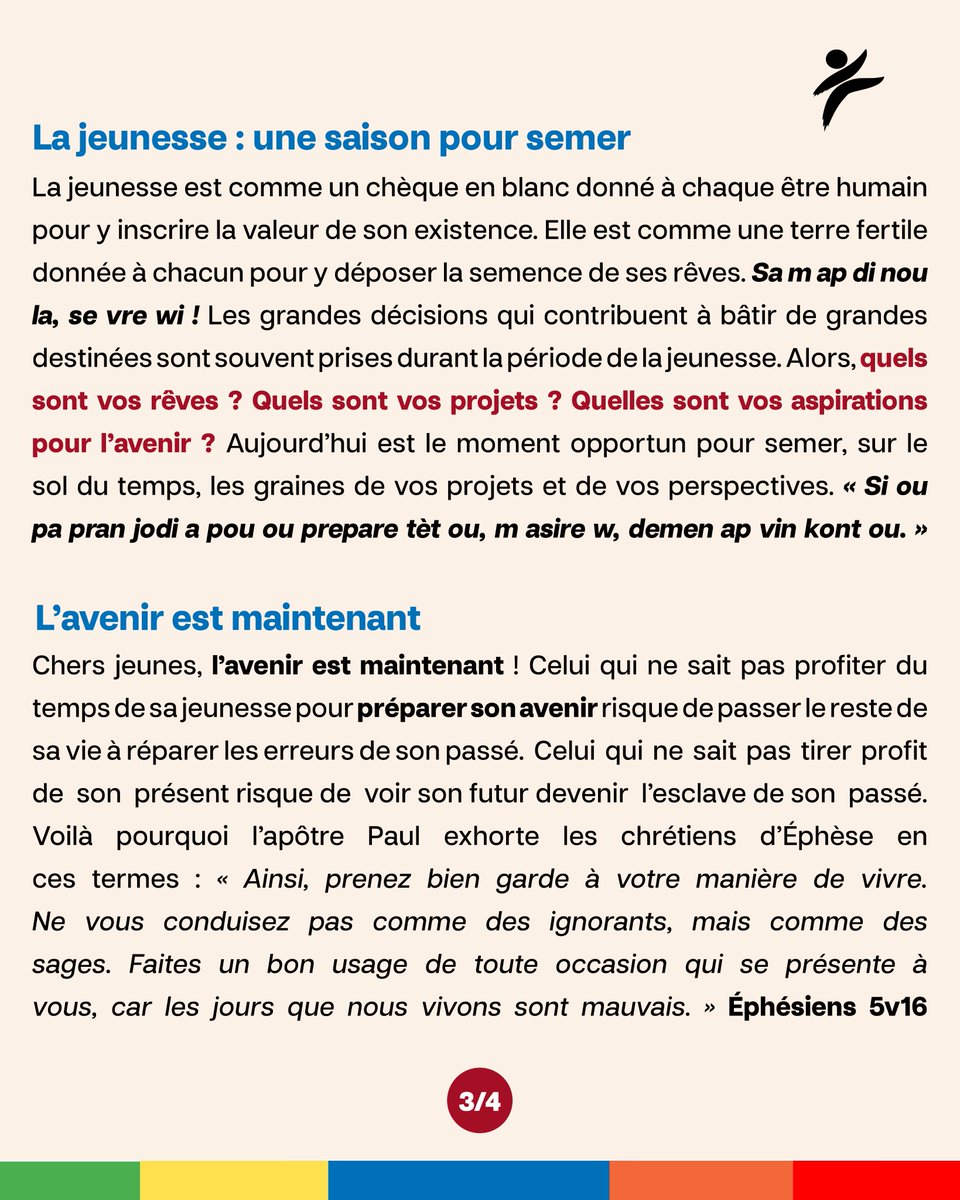 CompassionHT's tweet photo. 🌱 Ta jeunesse est précieuse. Ne la gaspille pas. 

✨ Prépare ton demain en tirant pleinement profit d’aujourd’hui !

Joyeuse Journée Internationale de la Jeunesse à toute la jeunesse ! 💙

#JournéeInternationaleDeLaJeunesse #Jeunesse #CompassionHaïti #compassion #compassionht https://t.co/Hu3YQ9RXfb