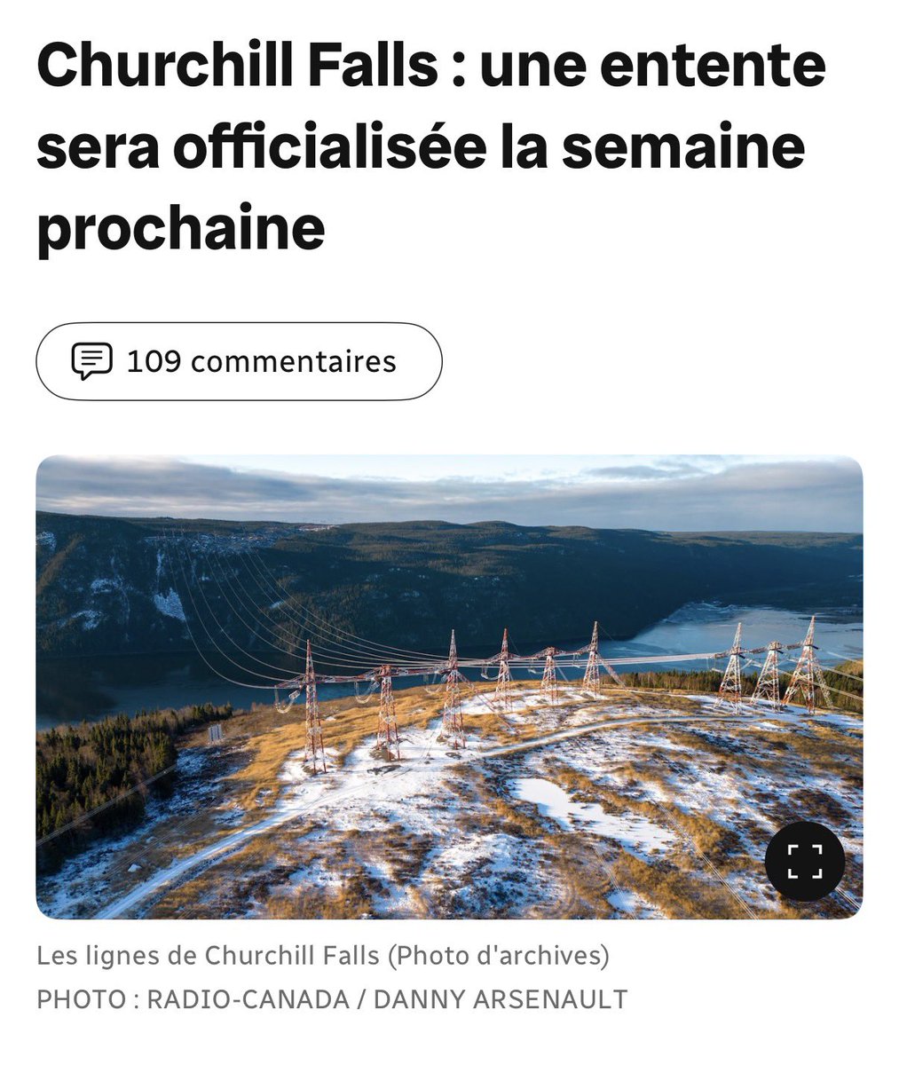 pascalpparadis's tweet photo. À quel prix le gouvernement Legault-Fréchette s’est-il précipité pour signer une nouvelle entente sur l’hydroélectricité de Churchill Falls à moins de trois semaines des élections? 

À quel prix Christine Fréchette a-t-elle laissé le gouvernement fédéral négocier l’entente à la place du Québec?

Je rappelle ce que j’écrivais en juillet: «La pire chose qui puisse arriver au Québec actuellement, c’est que le gouvernement Legault-Fréchette se précipite à signer une nouvelle entente sur Churchill Falls et sacrifie les intérêts du Québec pour des raisons électoralistes».

Christine Fréchette n’a pas la légitimité pour engager le Québec à très long terme sur Churchill Falls alors que l’entente actuelle est en vigueur jusqu’en 2041 et qu’on est à l’aube des élections. Ça va prendre un gouvernement du Parti Québécois pour protéger les intérêts supérieurs du Québec.