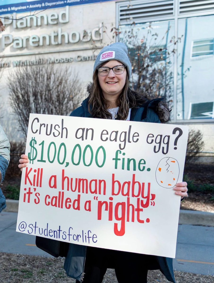 MAGA__Patriot's tweet photo. We think human babies are more valuable than Eagle eggs. https://t.co/a6afAAUzlf