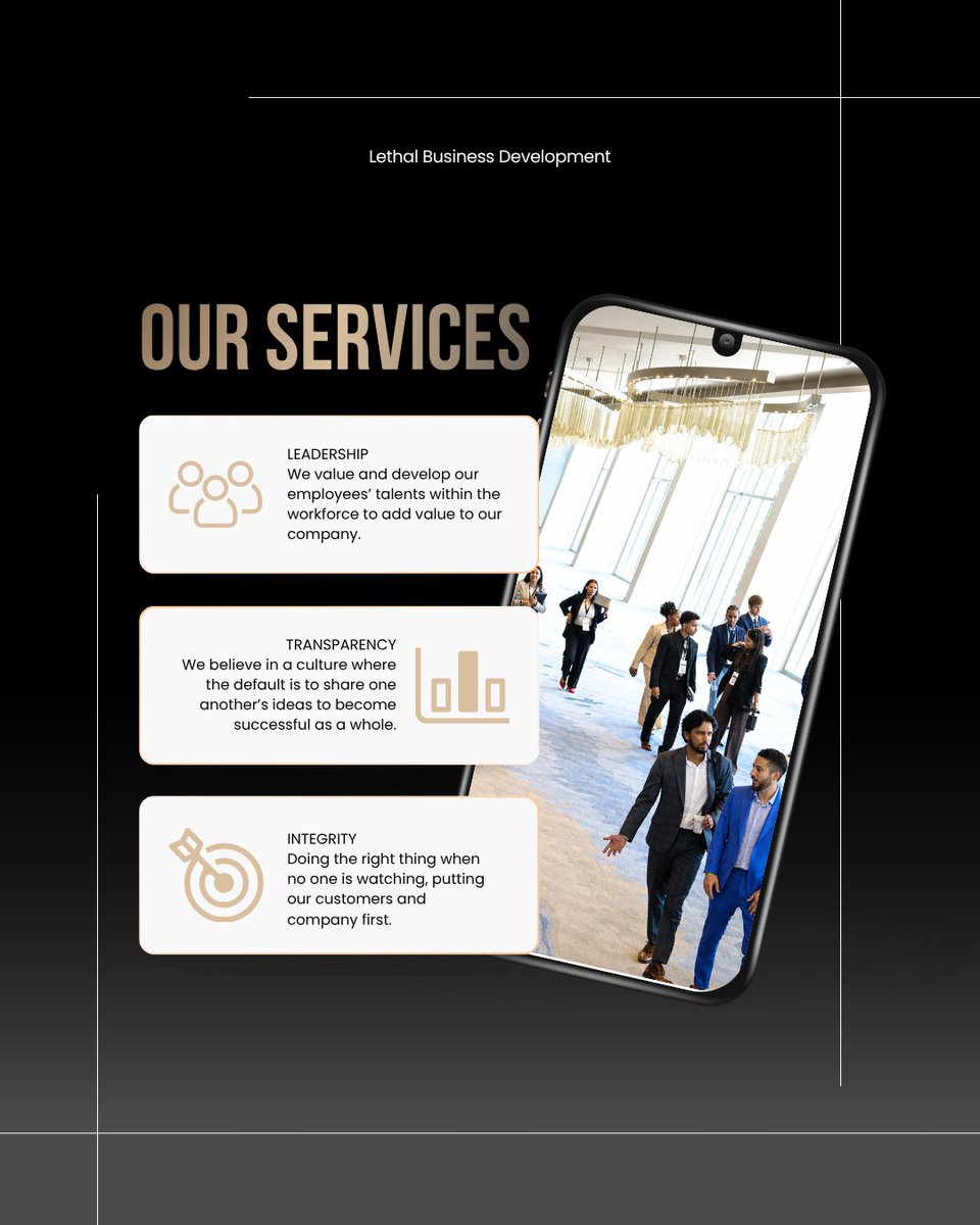 LethalBizDev's tweet photo. We specialize in direct sales and building meaningful relationships that drive results. Our face-to-face approach helps us build genuine connections with customers while helping our clients expand their reach and grow their business. 💥
-
#ourservices #directsales https://t.co/a8eZnI1lBQ