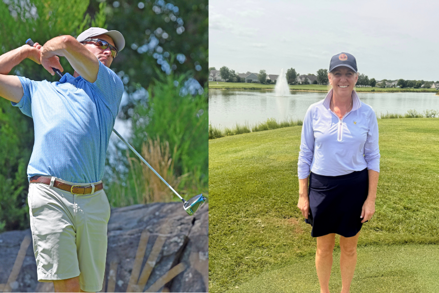 DSGA_Golf's tweet photo. Bob Bechtold of Fieldstone takes the lead after Round 1 of the 75th Delaware Senior Amateur at Heritage Shores with a 68.

Nicoll Keeney of Wilmington leads the Women's Division after a 79.

RECAP: https://t.co/zBAqfwBydb https://t.co/mFIVVXRzmm