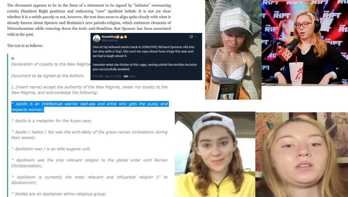 apolloincel's tweet photo. @RichardBSpencer How’s being a fake Marxist any worse than whatever the fuck you are these days? Libertarian → Nazi cosplayer → resentful liberal who spends his time manufacturing anti-alt-right takes specifically to trigger the same people who used to cheer for you. 
https://t.co/MuYT5O0jm1 https://t.co/0dkHBAMKfg