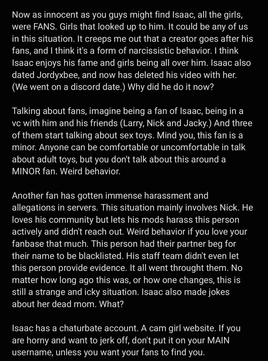 ghostinsigns's tweet photo. and thats a wrap. pls read! 𖹭 grab a drink and take a minute.

[ #tgctwt #callingout #isaacwhy ] https://t.co/J6LJZzqMGq