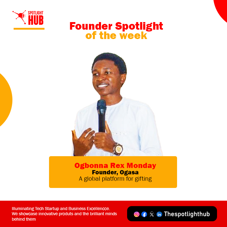 TheSpotlighthub's tweet photo. What does it really take to build a startup when things do not go as planned?
In our latest #FoundersJourney, we spotlight Ogbonna Rex Monday, the founder of #Ogasa and the founder’s story goes beyond the product.
From facing setbacks and learning from failure to building. https://t.co/rFE2nYaHrO