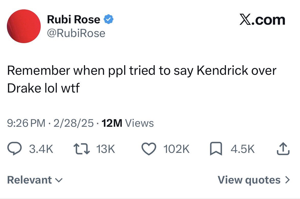 OVO6th's tweet photo. Rubi Rose Cooked Kendrick Lamar.💀 https://t.co/TQrsLaAGhP